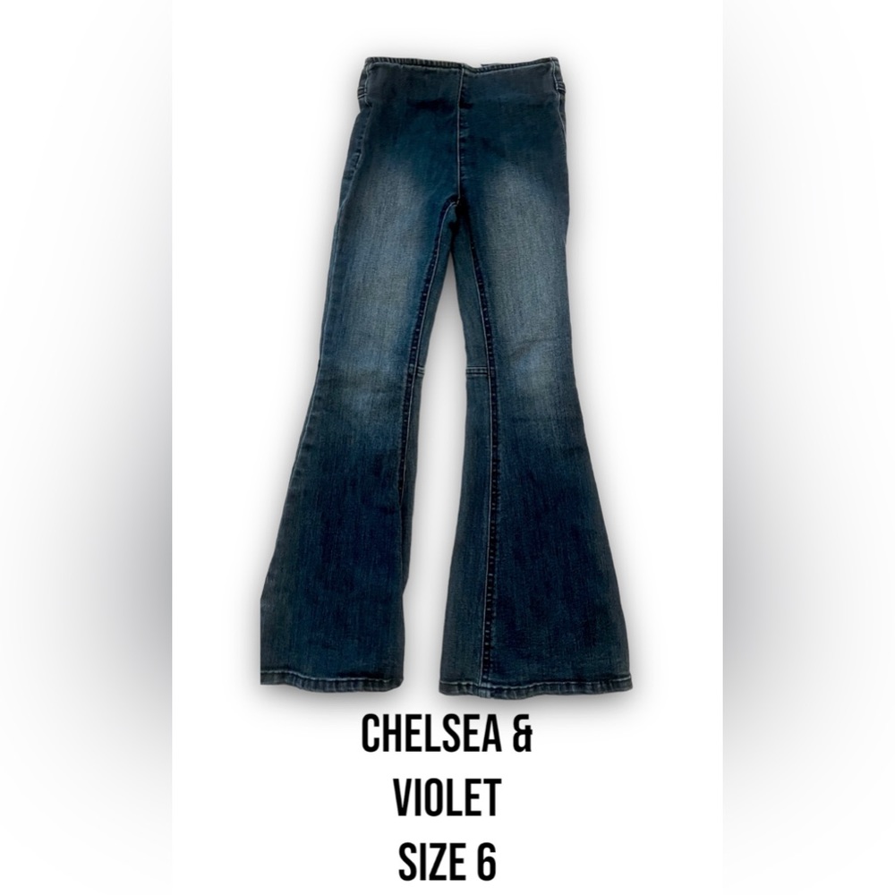 Chelsea and Violet Girls Flared Jeans